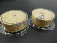 18.5 * 3100 Mm Yellow Garniture Tapes For Cigarettes Filter Rod Making Machine