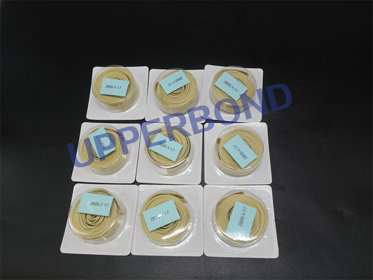 주문 KDF2 ZL21 ZL23 담배 필터 로드 기계를 위한 2715x12.5 장식물 케블라 섬유 테이프 온라인 제조